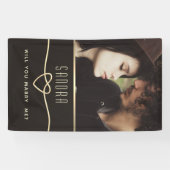 Wil je me banner trouwen? (Horizontaal)