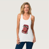 Wil je me doneren? Schattige Donut Proposal Design Tanktop (Volledige Voorkant)