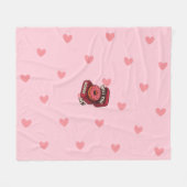 Wil je me doneren? Schattigee Donut Proposal Desig Fleece Deken (Voorkant (Horizontaal))