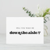  Wil je me door het gangpad leiden? Kaart (Staand voorkant)