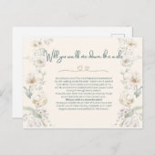 Wil je me door het gangpad lopen - Voorstel Briefkaart (Voorkant / Achterkant)