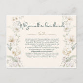 Wil je me door het gangpad lopen - Voorstel Briefkaart (Voorkant)