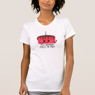 Wil je me een stuk taart, kaars? t-shirt