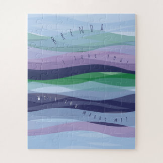 Wil je me kool Waves Jigzaag Puzzle trouwen? Legpuzzel