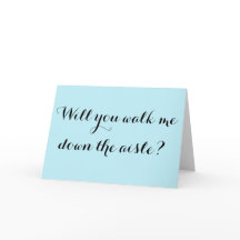 Wil je me langs het gangpad laten lopen?