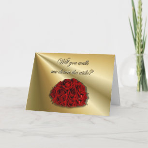 Wil je me langs het gangpad laten lopen? Weddensch