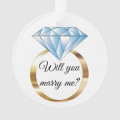 Wil je me met kerst trouwen? ornament (voorkant)
