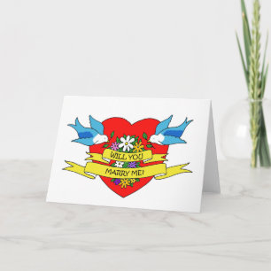 Wil je me met Romantisch Tattoo trouwen? Kaart