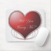 Wil je me Mousepad trouwen? Muismat (Met muis)