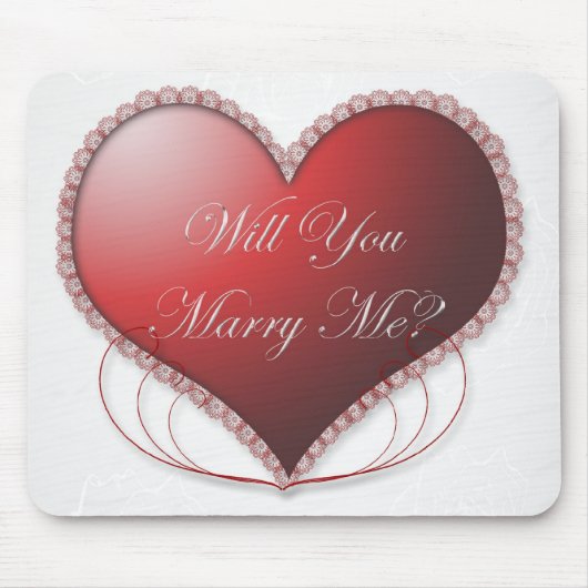 Wil je me Mousepad trouwen? Muismat (Voorkant)