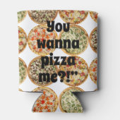 "Wil je me pizza?!" Blikjeskoeler (Achterkant)