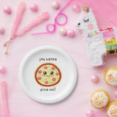 Wil je me pizza geven? papieren bordje (Feest)