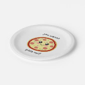 Wil je me pizza geven? papieren bordje (Gekanteld)