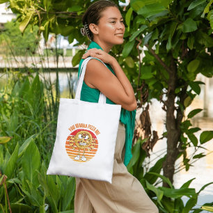 Wil je me pizza geven? – Pizza eten woordspeling Tote Bag