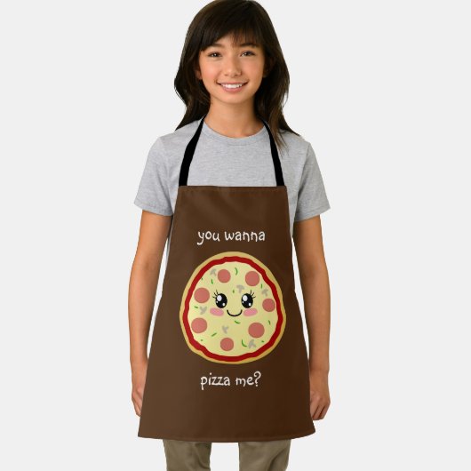 Wil je me pizza geven? schort (Insitu)