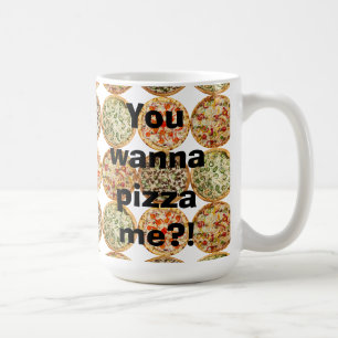 "Wil je me pizza?!" Koffiemok