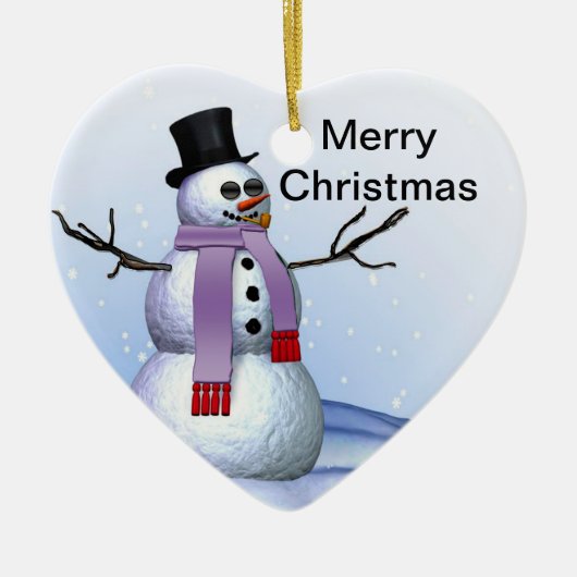 Wil je me prettige kerstversiering ontmoeten? keramisch ornament (Voorkant)