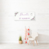 Wil je me Romantic voorstel ondertekenen? Spandoek (Insitu)