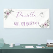 Wil je me Romantic voorstel ondertekenen? Spandoek (Beurs)