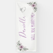 Wil je me Romantic voorstel ondertekenen? Spandoek (Verticaal)
