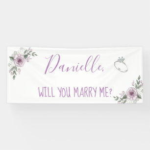Wil je me Romantic voorstel ondertekenen? Spandoek