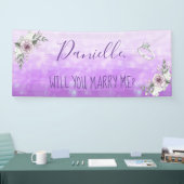 Wil je me Romantic voorstel ondertekenen? Spandoek (Beurs)