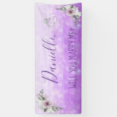 Wil je me Romantic voorstel ondertekenen? Spandoek (Verticaal)