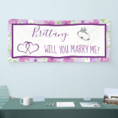 Wil je me Romantic voorstel ondertekenen? Spandoek (Beurs)