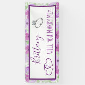 Wil je me Romantic voorstel ondertekenen? Spandoek (Verticaal)