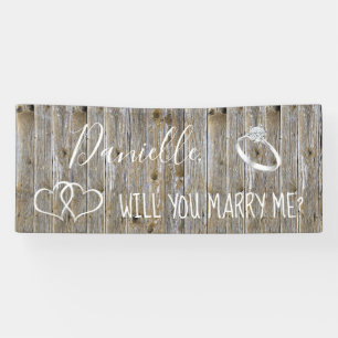 Wil je me Romantic voorstel ondertekenen? Spandoek
