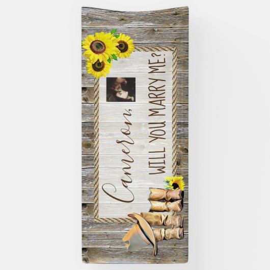 Wil je me Romantic voorstel ondertekenen? Spandoek (Verticaal)