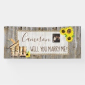 Wil je me Romantic voorstel ondertekenen? Spandoek (Horizontaal)