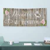 Wil je me Romantic voorstel ondertekenen? Spandoek (Beurs)