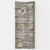 Wil je me Romantic voorstel ondertekenen? Spandoek (Verticaal)