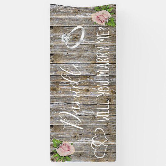 Wil je me Romantic voorstel ondertekenen? Spandoek (Verticaal)