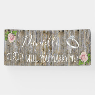 Wil je me Romantic voorstel ondertekenen? Spandoek