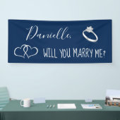 Wil je me Romantic voorstel ondertekenen? Spandoek (Beurs)