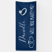 Wil je me Romantic voorstel ondertekenen? Spandoek (Verticaal)