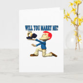 Wil je me trouwen 12 kaart (Gele Bloem)