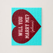 Wil je me trouwen? Crimson Heart Legpuzzel (Verticaal)