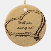 Wil je me trouwen? | Dagvaarding voorstel huwelijk Keramisch Ornament (Achterkant)