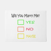 Wil je me trouwen door Shirley Taylor? Deurmat (Voorkant)