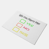 Wil je me trouwen door Shirley Taylor? Deurmat (Schuin)