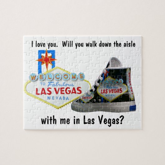 Wil je me trouwen in Las Vegas? Legpuzzel (Horizontaal)