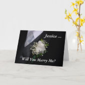 Wil je me trouwen? kaart (Gele Bloem)