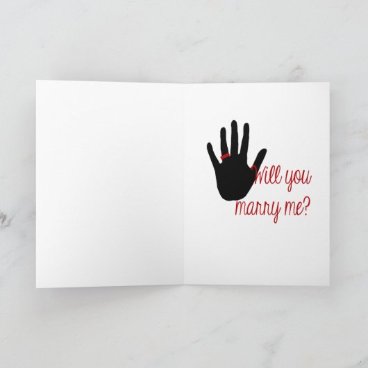Wil je me trouwen? kaart (Binnen)