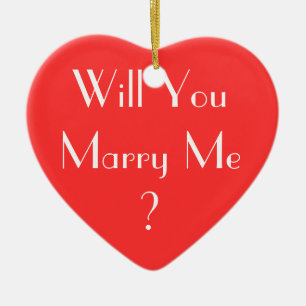 Wil je me trouwen? keramisch ornament