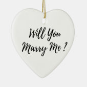 Wil je me trouwen? keramisch ornament (Rechts)