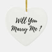 Wil je me trouwen? keramisch ornament (Voorkant)