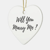 Wil je me trouwen? keramisch ornament (Links)